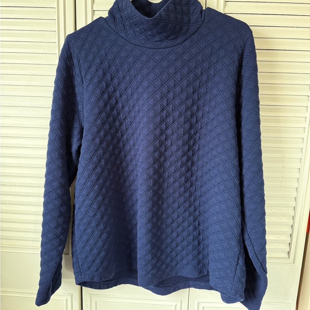 J. Crew Quilted Turtleneck Sweater